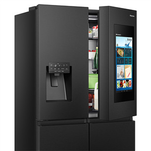 Hisense, Cross Door, NoFrost, 577 L, aukštis 179 cm, juodas - Šaldytuvas