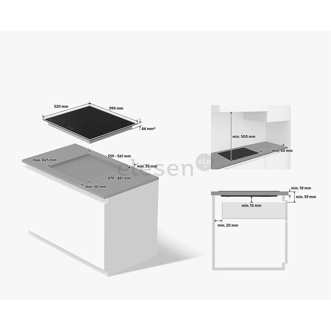 Built-in induction hob Samsung Item - NZ64B5045FK/U2