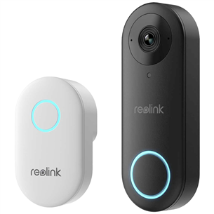Reolink D340W, 5 MP, Wi-Fi, juodas - Išmanusis durų skambutis su kamera VDB2K02W