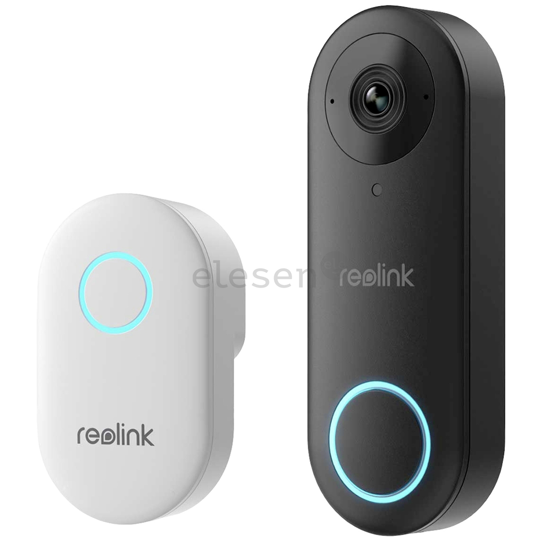 Reolink D340W, 5 MP, Wi-Fi, juodas - Išmanusis durų skambutis su kamera
