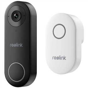 Reolink D340W, 5 MP, Wi-Fi, juodas - Išmanusis durų skambutis su kamera