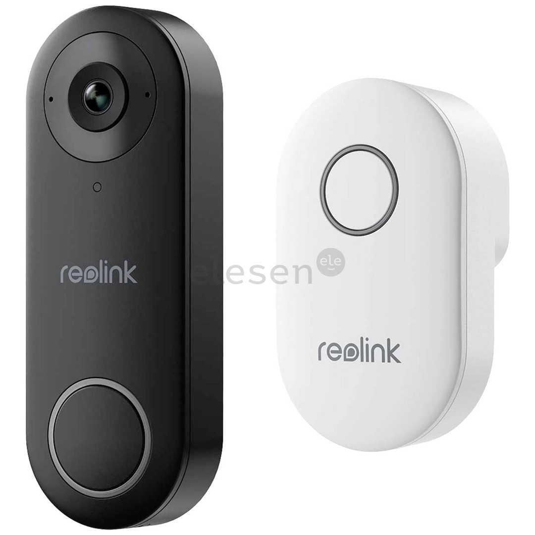 Reolink D340W, 5 MP, Wi-Fi, black - Smart doorbell with camera and chime