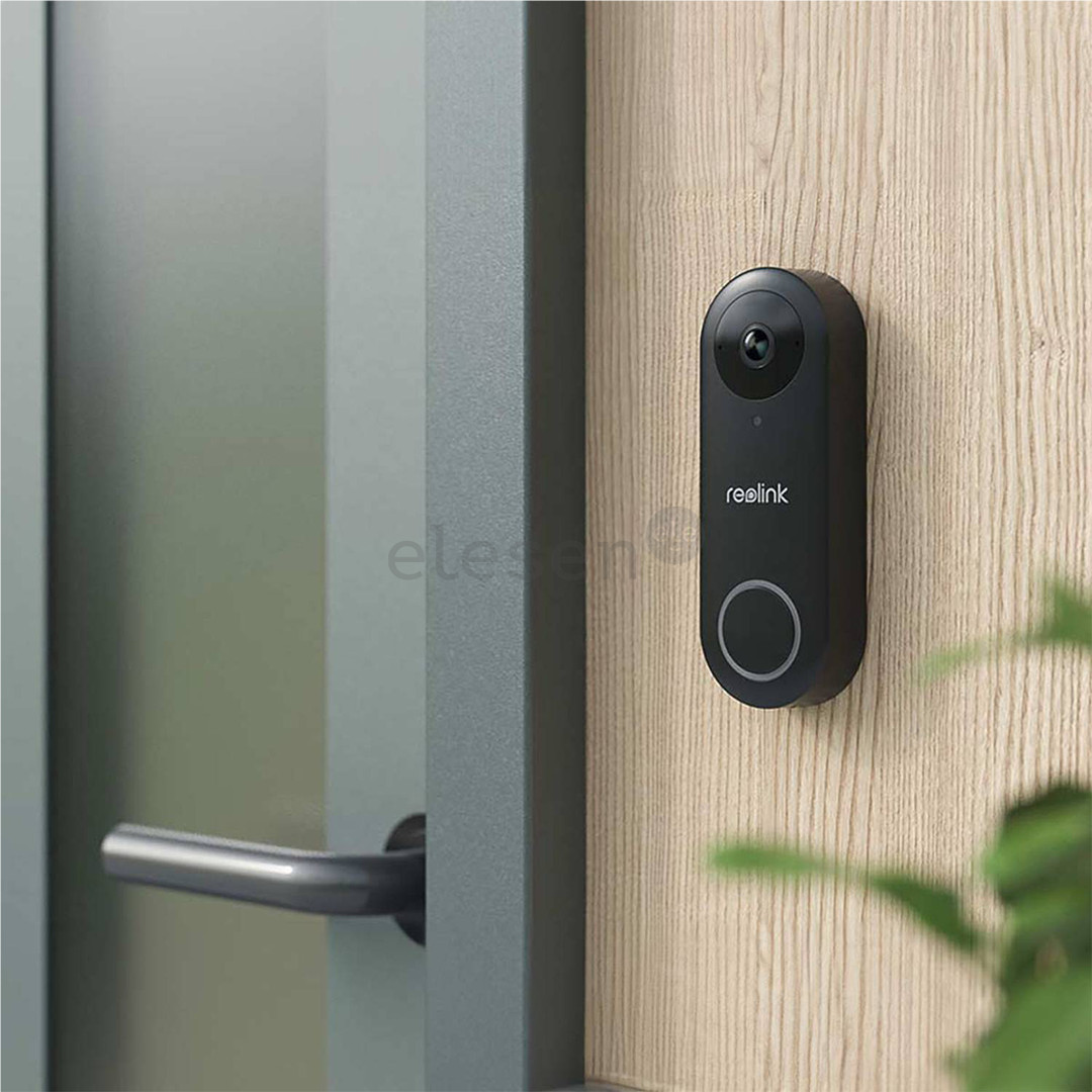 Reolink D340W, 5 MP, Wi-Fi, black - Smart doorbell with camera and chime