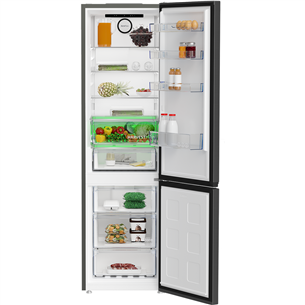 Šaldytuvas Beko, NeoFrost, 355 L, aukštis 204 cm, nerūdijančio plieno Prekė-B5RCNA406HXBR1