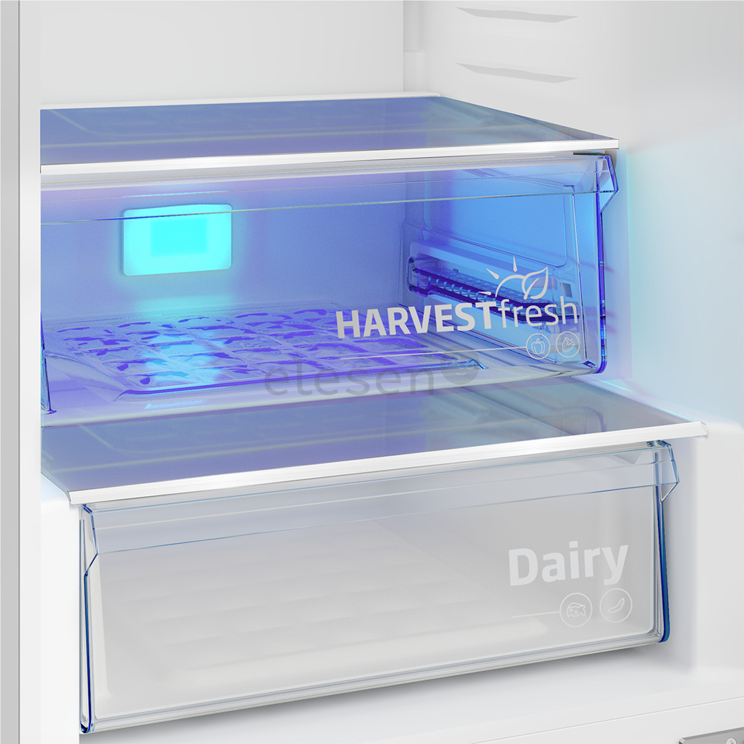 Beko, NeoFrost, 355 L, height 204 cm, dark inox - Refrigerator