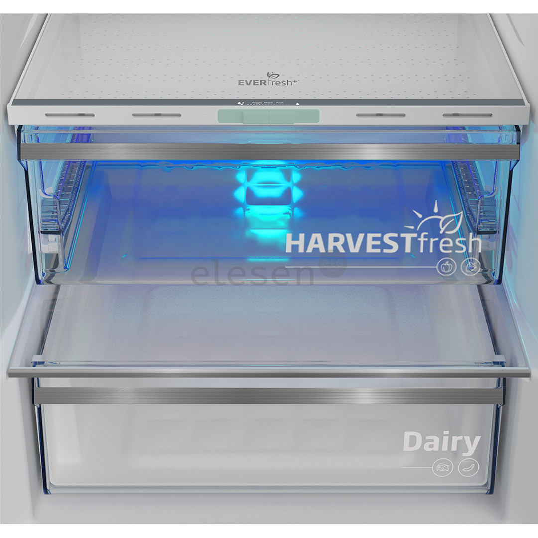 Beko, No Frost, 316 L, aukštis 187 cm, pilkas - Šaldytuvas