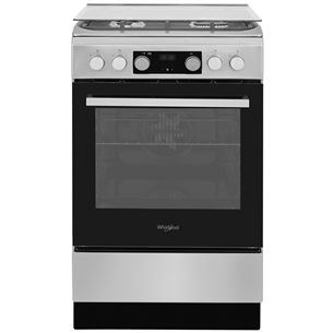 Whirlpool, 60 L, inox - Freestanding Gas Cooker with Electric Oven Item - WS5G8CHX/E