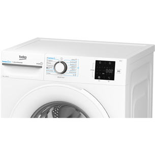 Beko, 7 kg, gylis 49.6 cm, 1000 aps./min. - Skalbimo mašina