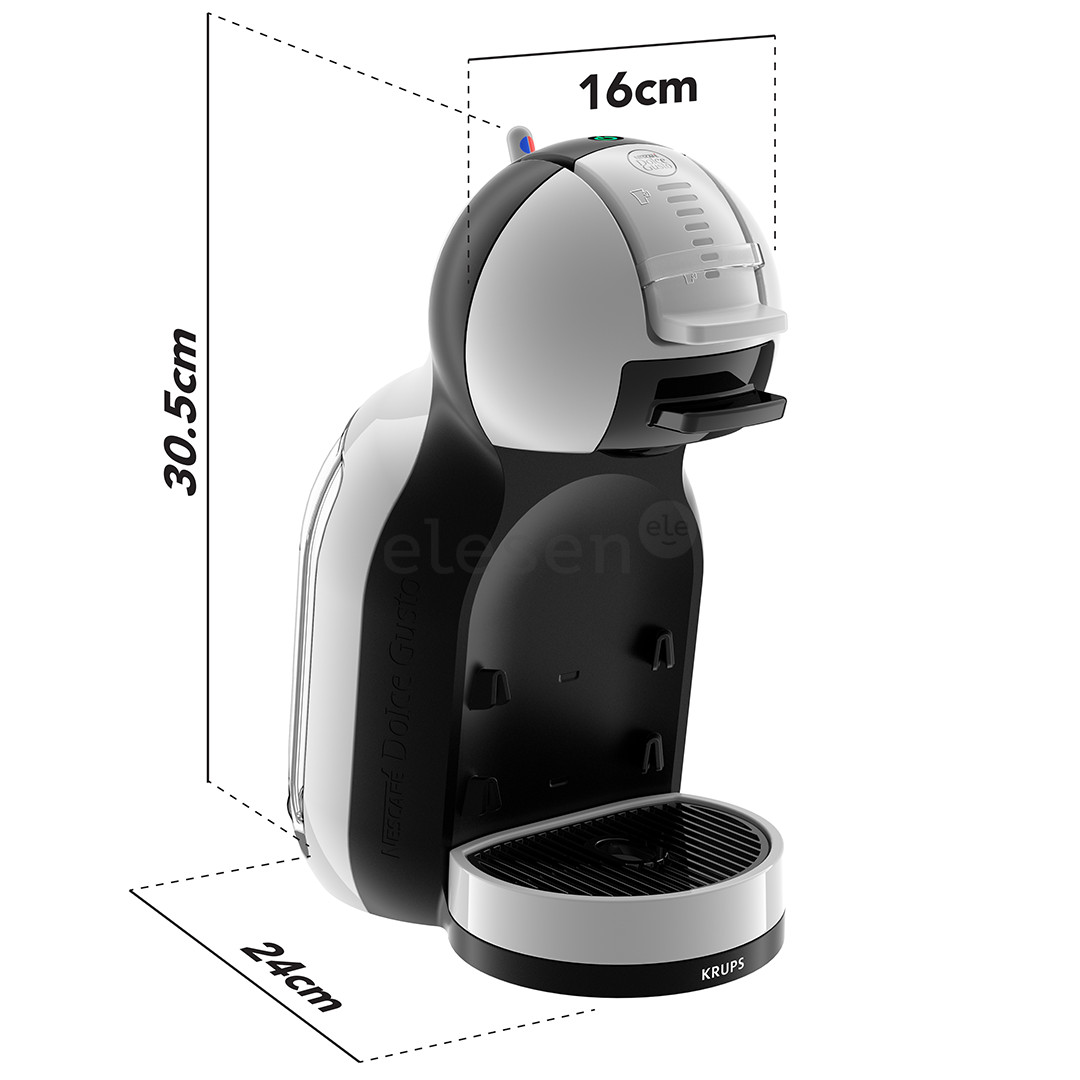 Krups NESCAFÉ® Dolce Gusto® Mini Me, pilkas/juodas - Kapsulinis kavos aparatas