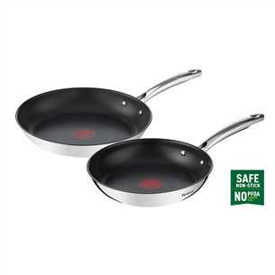 Tefal Duetto+, 24/28 cm, 2 pc set, stainless steel - Frypan set G732S255
