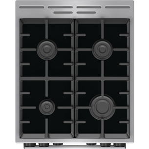 Gorenje, 70 л, нерж. сталь - Отдельностоящая газовая плита с электрической духовкой Товар - GK5C65XV