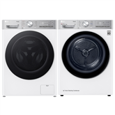 LG, 13 kg + 9 kg - Washing machine + Clothes dryer