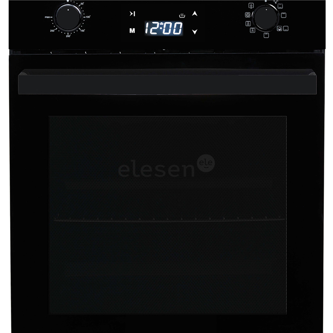 Schlosser, 52 L, black - Built-in oven