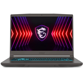 MSI Thin 15, 15,6'', FHD, 144 Hz, i5, 16 GB, 512 GB, RTX 3050, black - Notebook
