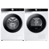 Samsung skalbimo mašinos ir džiovyklės komplektas, 9 kg + 9 kg Prekė - WW90DG6U85LK+DV90T6