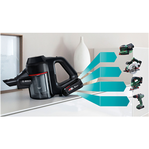 Belaidis dulkių siurblys Bosch Unlimited 7, juodas Prekė - BCS711MAT