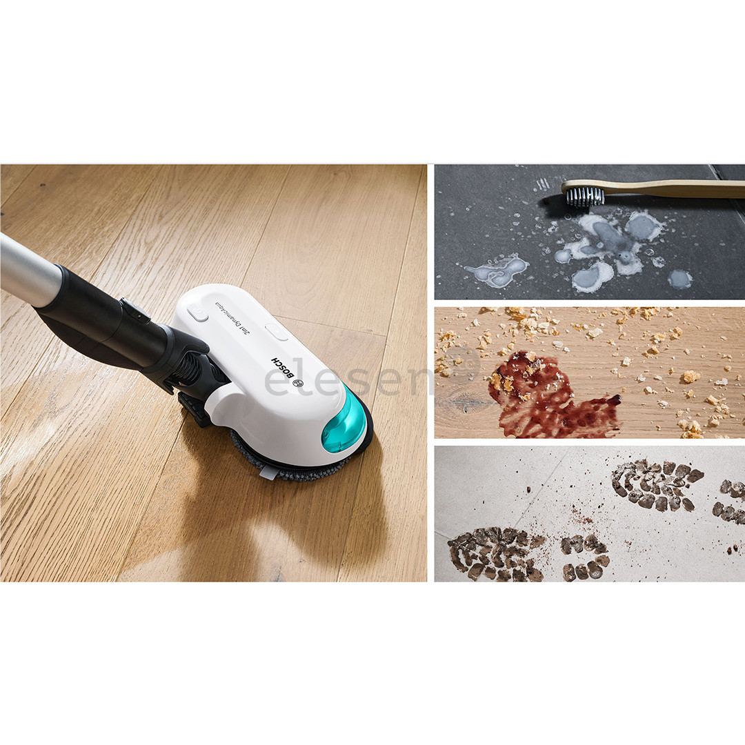 Bosch Unlimited 7 ProHygienic Aqua, 2in1, black/white - Cordless vacuum cleaner