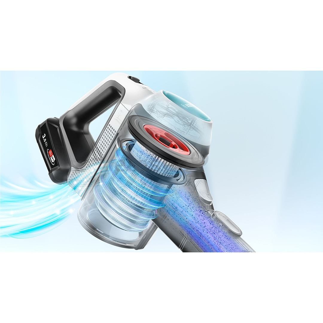 Bosch Unlimited 7 ProHygienic Aqua, 2in1, black/white - Cordless vacuum cleaner