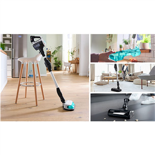 Bosch Unlimited 7 ProHygienic Aqua, 2in1, black/white - Cordless vacuum cleaner