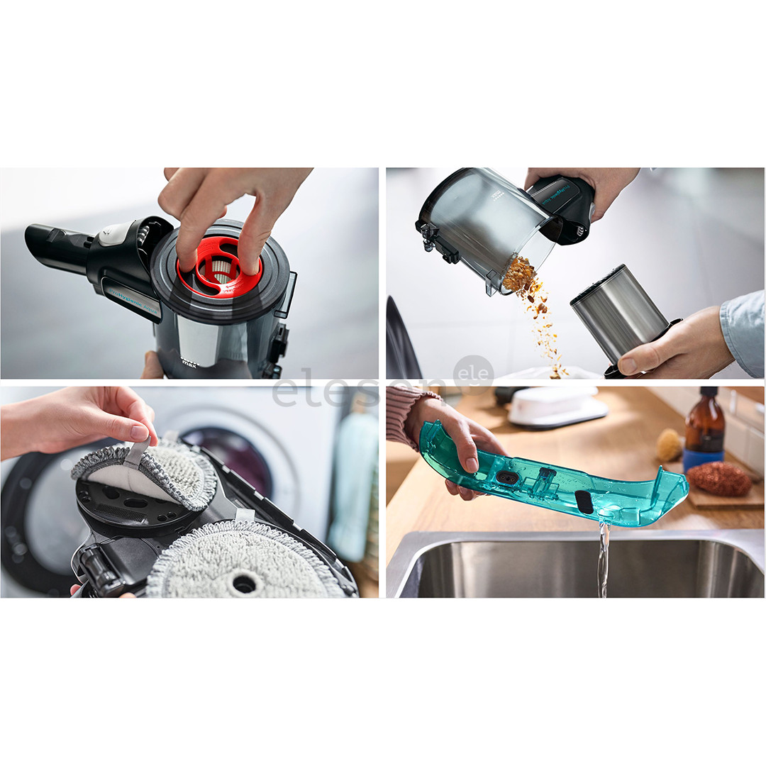 Bosch Unlimited 7 ProHygienic Aqua, 2in1, black/white - Cordless vacuum cleaner