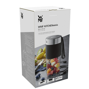 Mini trintuvas WMF KITCHENminis Mix on the Go, juodas Prekė-416700011