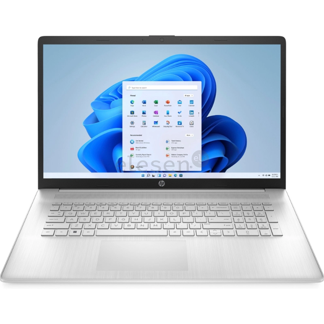 Nešiojamasis kompiuteris HP 17-cp2010ny, 17,3 colių, Ryzen 3, 8 GB, 512 GB, pilka Prekė - 97X22EA#B1R