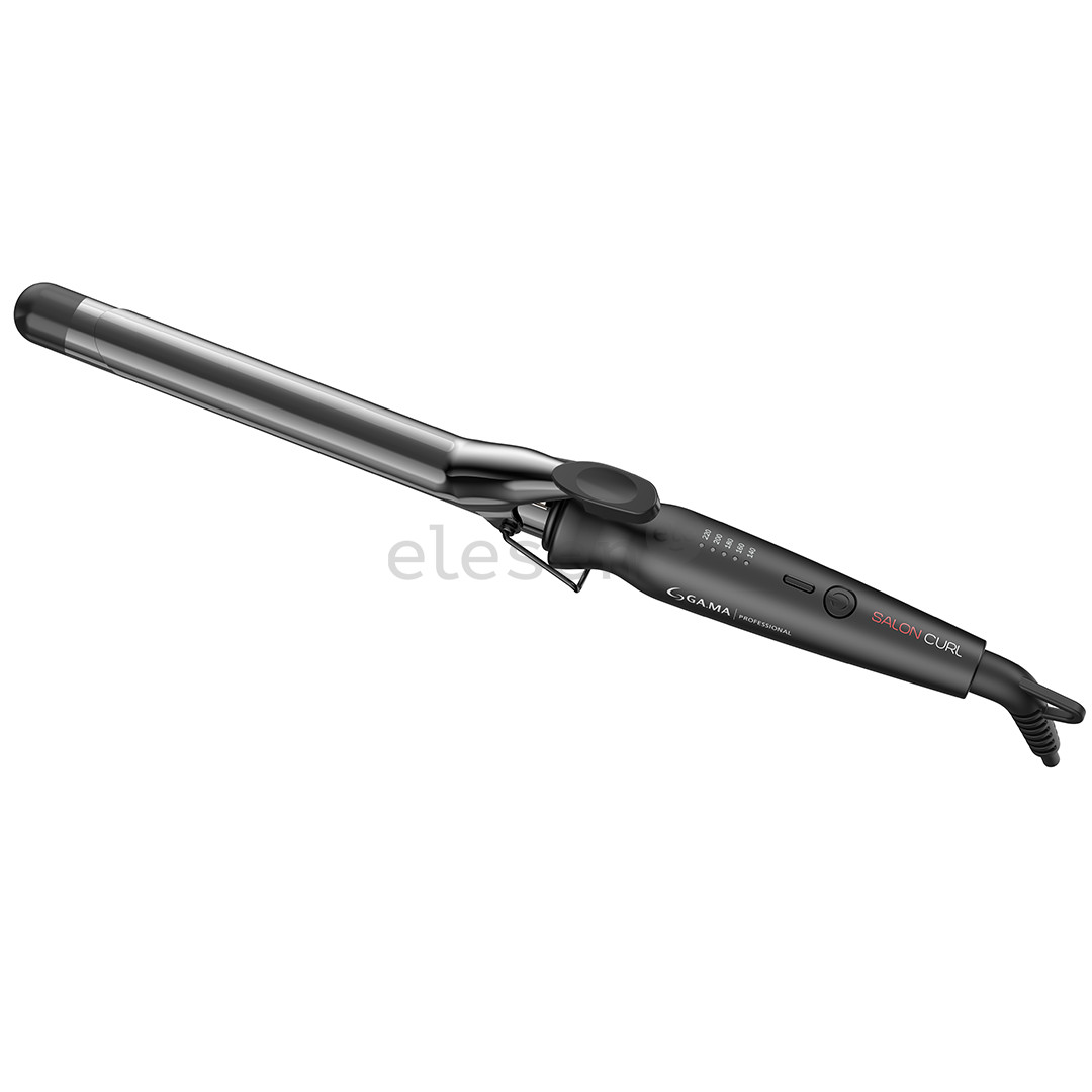 GA.MA Salon Curl, Classic, 25 mm, 140-220 °C, juodos - Plaukų garbanojimo žnyplės