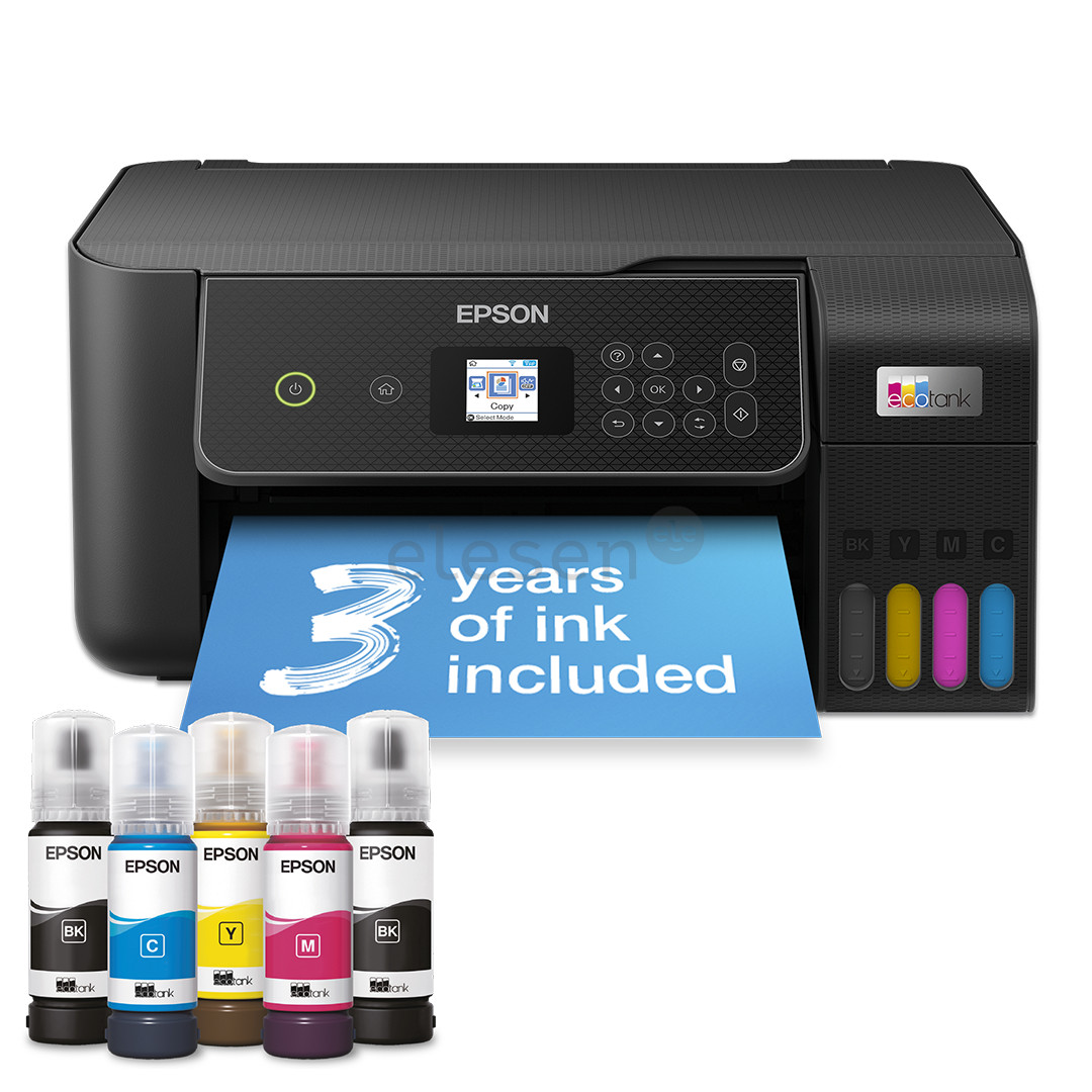 Epson EcoTank L3280, Wi-Fi, juodas – Daugiafunkcis spalvotas rašalinis / nuotraukų spausdintuvas