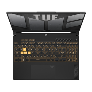 Asus TUF Gaming F15, 15.6'', FHD, IPS, i7, 16 GB, 512 GB, RTX 4070, mecha gray - Notebook