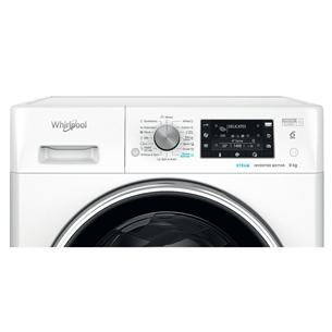 Whirlpool, 9 kg, gylis 62.7 cm, 1400 rpm - Skalbimo mašina Prekė-FFD9489BCVEE