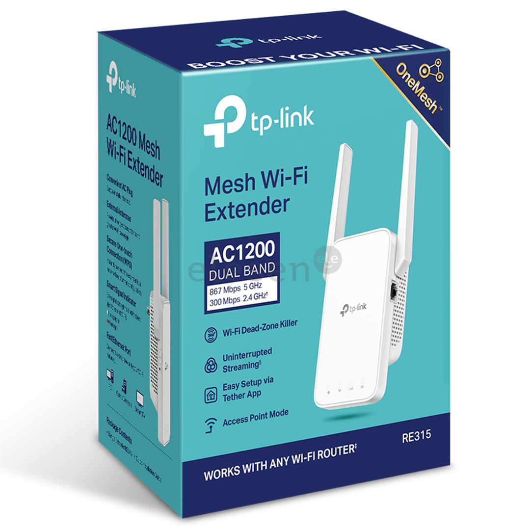 TP-Link RE315, AC1200, white - Wi-Fi range extender