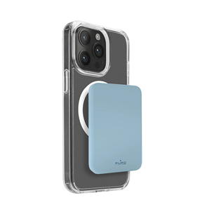 Išorinė baterija Puro Mini Power Mag, 4200 mAh, MagSafe, USB-C, mėlyna Prekė-PUFCBB40P2MAGLBLUE PUFCBB40P2MAGLBLUE