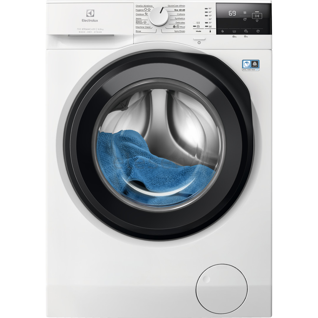 Electrolux 700 SteamCare, 9 kg / 5 kg, depth 57.6 cm, 1400 rpm - Washer-Dryer Combo