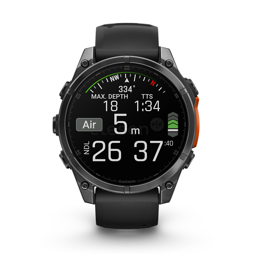 Garmin Fenix 8, 47 mm, tamsiai pilkas - Išmanusis laikrodis