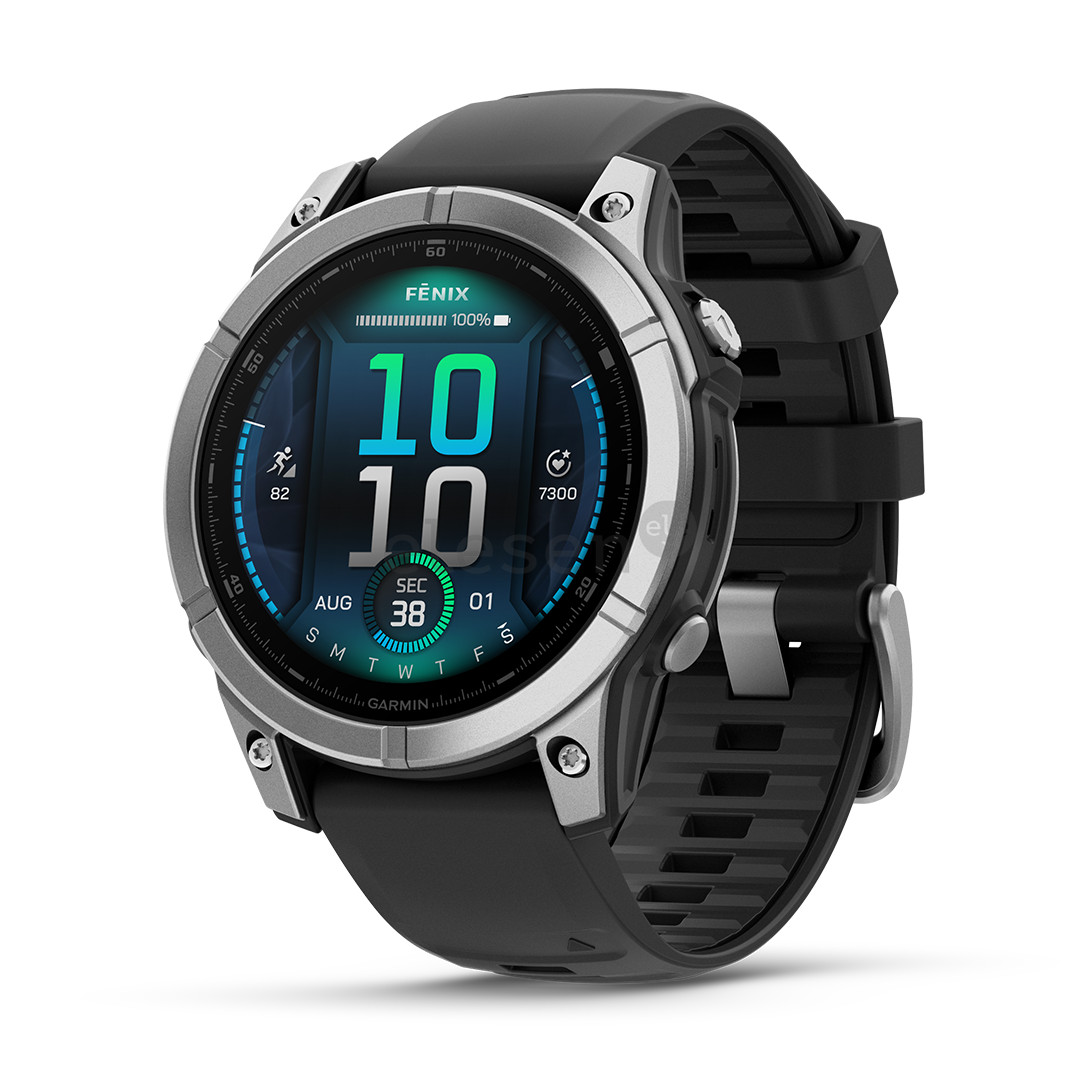 Išmanusis laikrodis Garmin Fenix E, 47 mm, tamsi plieno Prekė - 010-03025-00