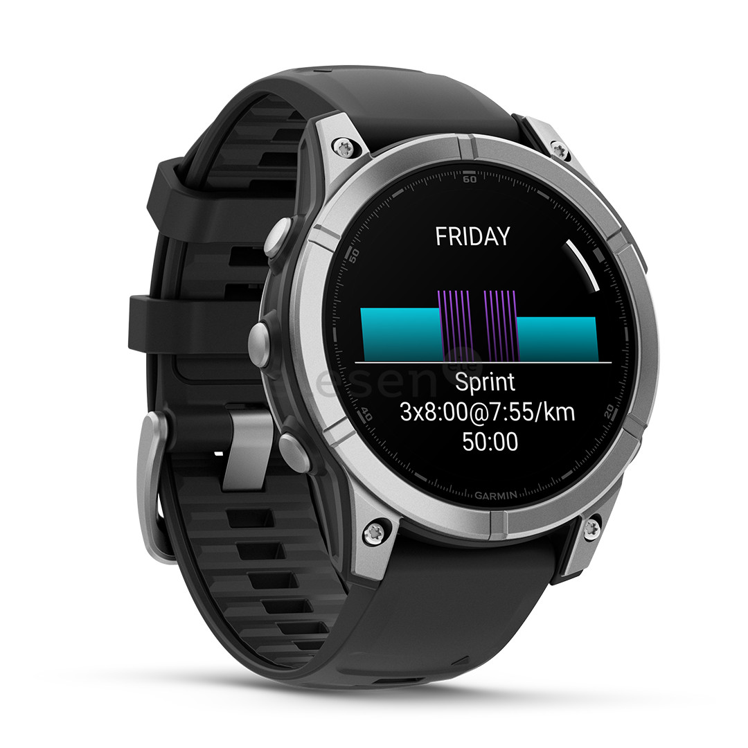 Išmanusis laikrodis Garmin Fenix E, 47 mm, tamsi plieno Prekė - 010-03025-00