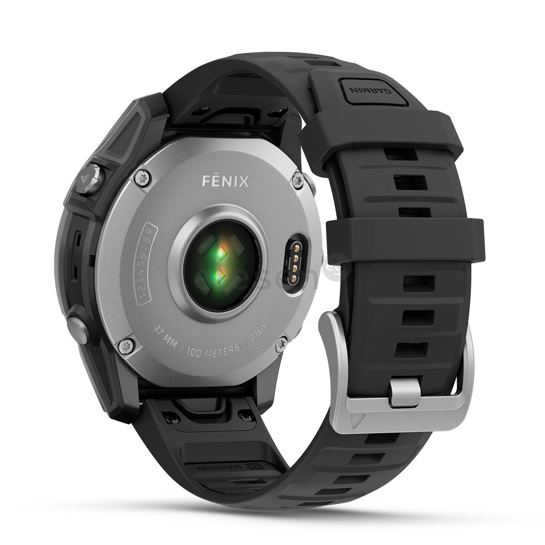 Išmanusis laikrodis Garmin Fenix E, 47 mm, tamsi plieno Prekė - 010-03025-00