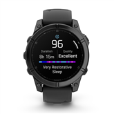 Išmanusis laikrodis Garmin Fenix E, 47 mm, tamsiai pilka Prekė - 010-03025-01