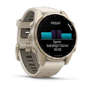 Išmanusis laikrodis Garmin Fenix 8 Sapphire, 43 mm, auksinė Prekė - 010-02903-11