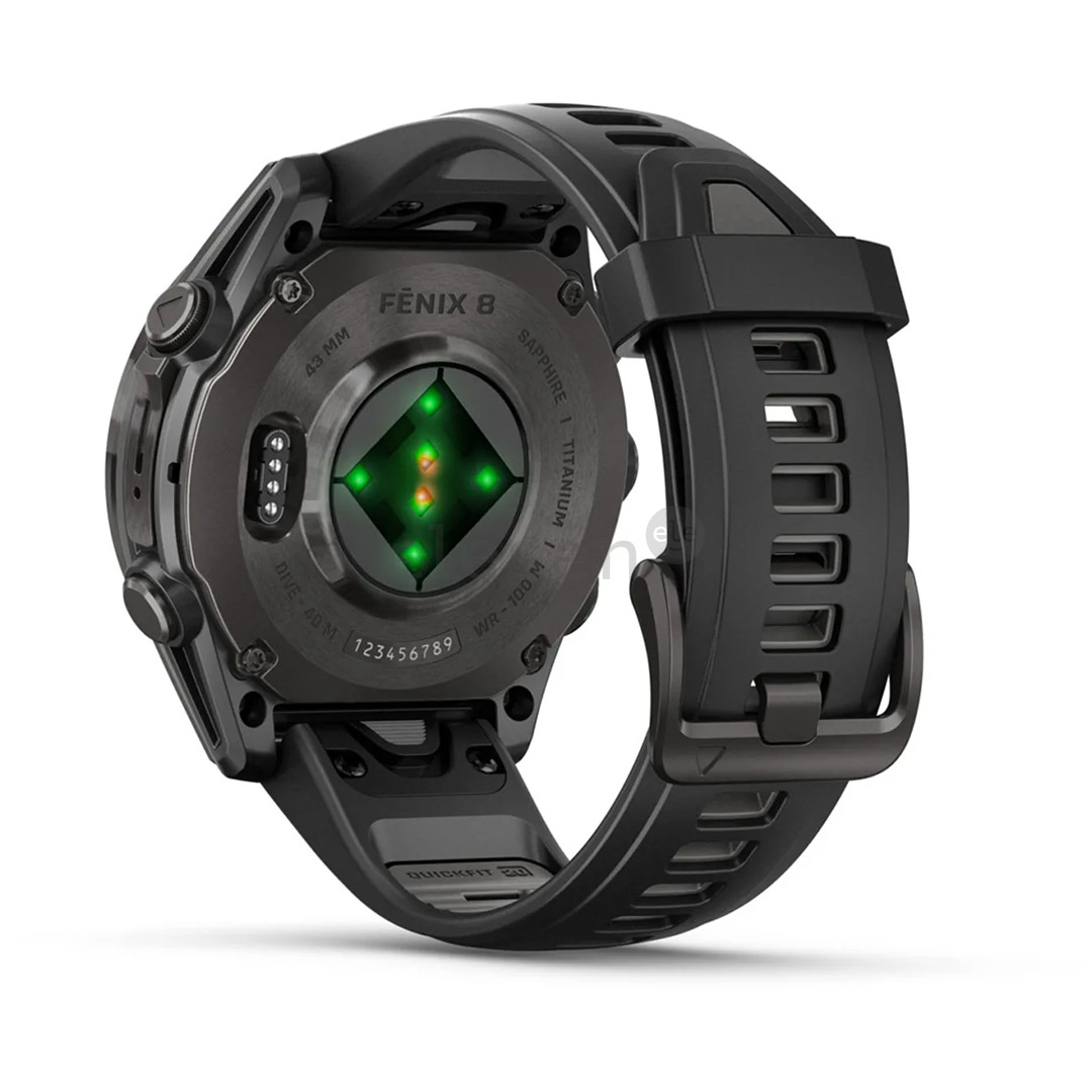 Garmin Fenix 8 Sapphire, 43 mm, pilkas - Išmanusis laikrodis