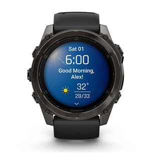 Išmanusis laikrodis Garmin Fenix 8 Sapphire, 51 mm, pilkas Prekė - 010-02905-21