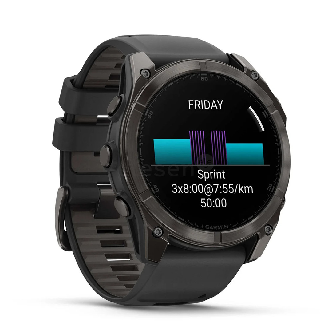 Garmin Fenix 8 Sapphire, 51 mm, pilkas - Išmanusis laikrodis