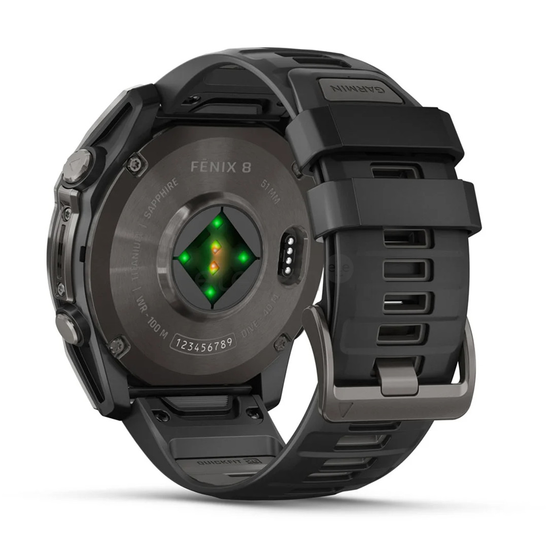 Garmin Fenix 8 Sapphire, 51 mm, pilkas - Išmanusis laikrodis