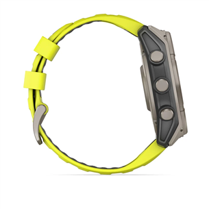 Išmanusis laikrodis Garmin Fenix 8 Sapphire Solar, 51 mm, titano/geltonas Prekė - 010-02907-21
