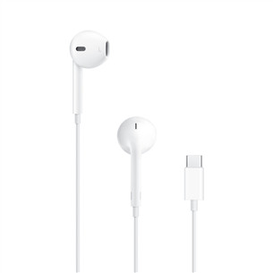 Ausinės Apple EarPods, USB-C, baltos  Prekė-MYQY3ZM/A MYQY3ZM/A