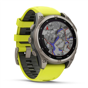 Garmin Fenix 8 Sapphire Solar, 47 mm, titano spalvos - Išmanusis laikrodis
