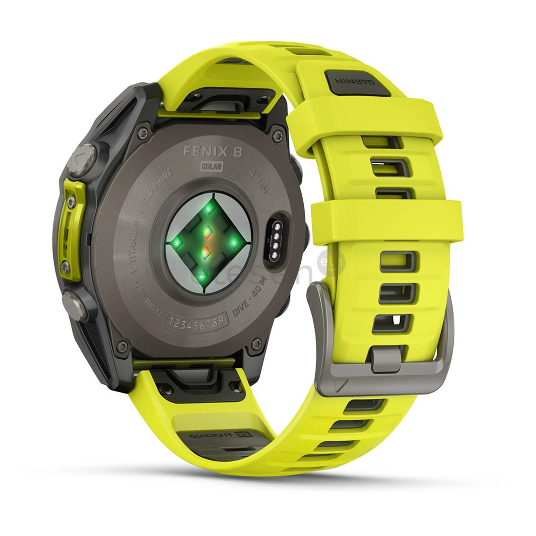 Garmin Fenix 8 Sapphire Solar, 47 mm, titano spalvos - Išmanusis laikrodis