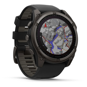 Sportinis laikrodis Garmin Fenix 8 Sapphire Solar, 51 mm, carbon gray Prekė - 010-02907-11