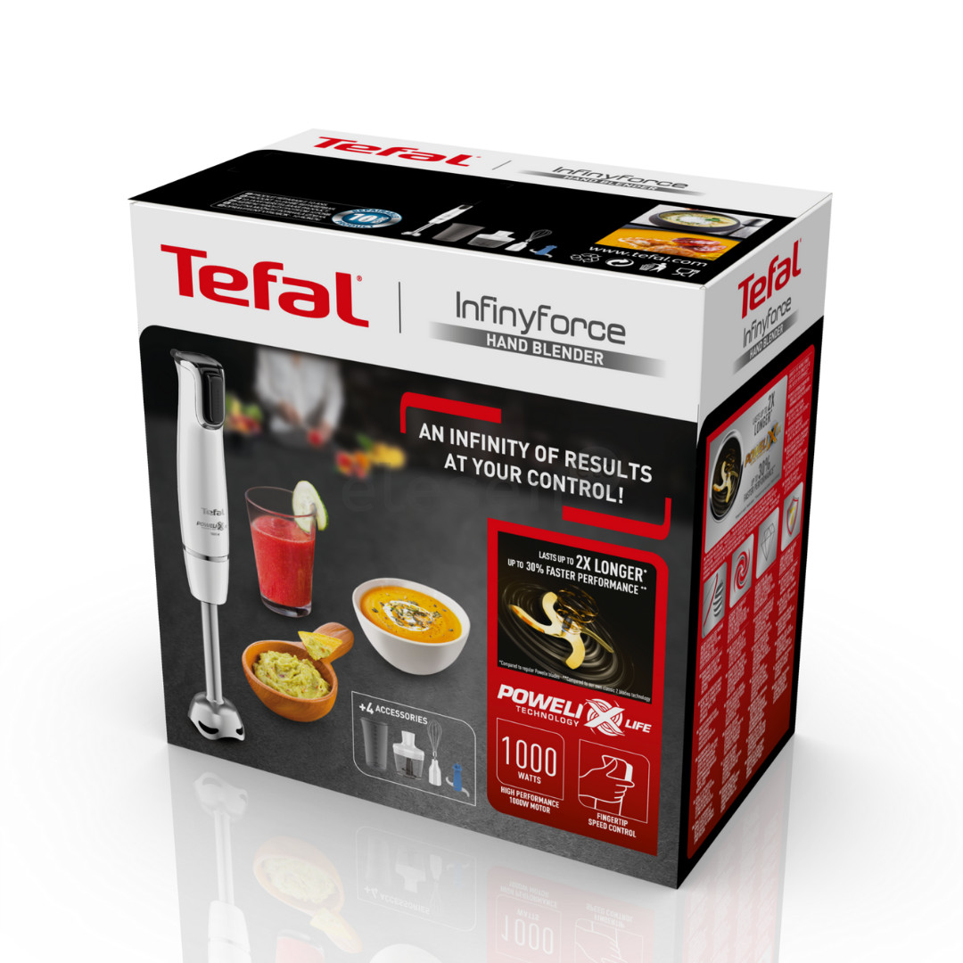 Tefal Infiny Force, baltas - Trintuvas