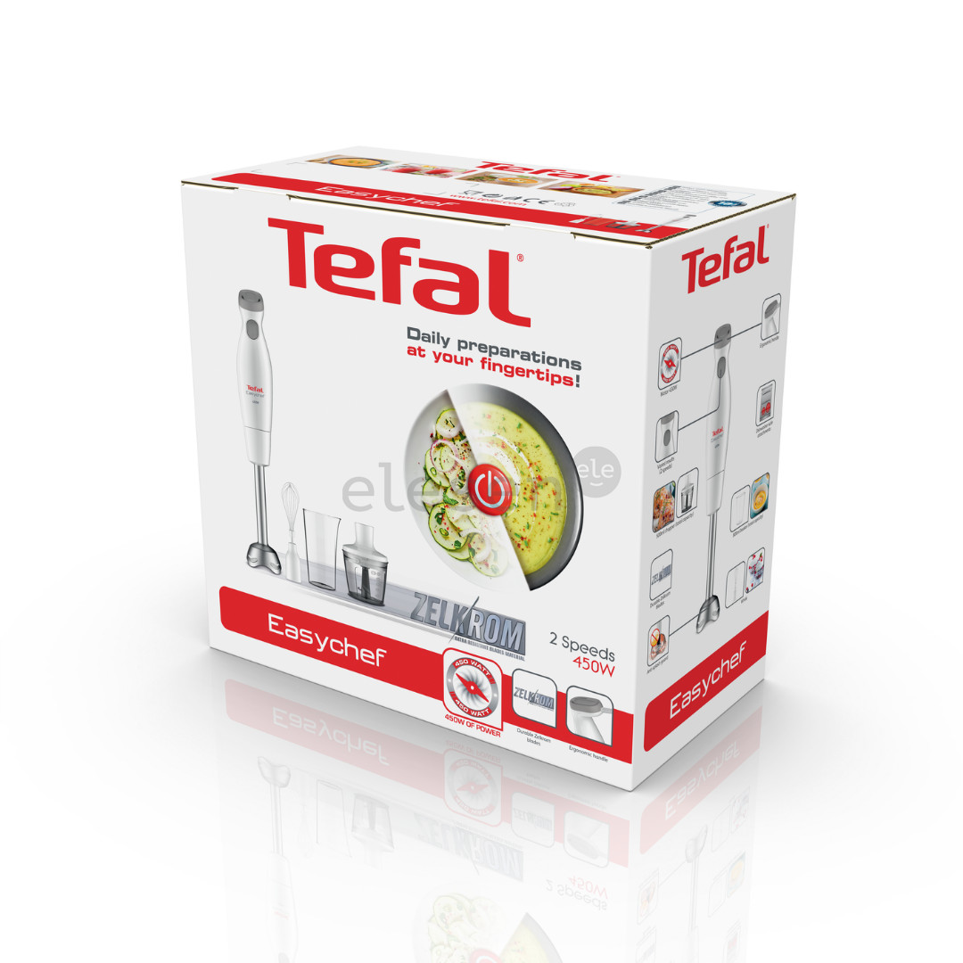 Tefal Easychef, 450 Вт, белый - Погружной блендер